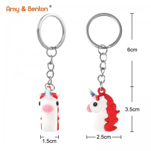 Great Unicorn Party Favor Gifts Ngatur Cute Unicorn Keychain Key ring kanggo Backpacks