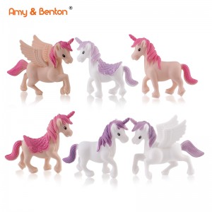 Animal Unicorn Toy Figurine Set Mini Ornament Crafts DIY Plastic Unicorn Set