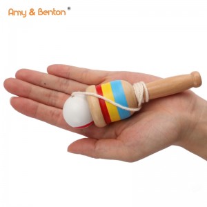 Drvene igračke za bacanje i hvatanje šalica klasična igra bacanja loptice za djecu