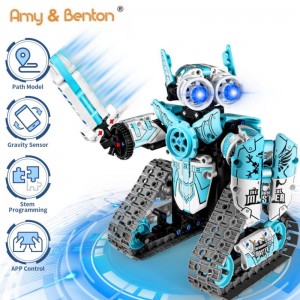 398 PCS 3 in 1 RC Robot Toys Programming Remote Control Robot Toys APP Control STEM DIY ළමුන් සඳහා අධ්‍යාපනික ගොඩනැඟිලි කට්ටල කට්ටලය