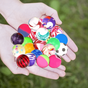 1,25 inča Rainbow skakajuće loptice za djecu, set od 6, loptice za poskakivanje izuzetno visoke, pokloni za rođendanske proslave, torba za slatkiše i punila za pinjatu, zabavne različite boje