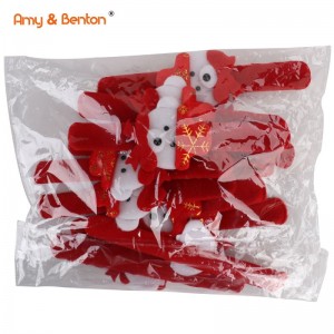 Amy&Benton Christmas Snap Bracelet Party ពេញចិត្តចំពោះការតុបតែងរង្វង់មូលខ្លាឃ្មុំសម្រាប់ការតុបតែងបុណ្យណូអែលសម្រាប់ក្មេងស្រី និងក្មេងប្រុស