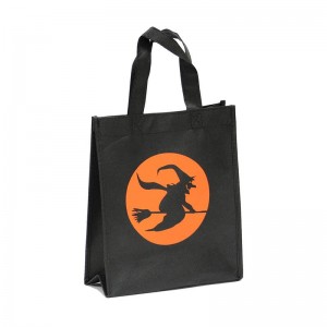 Non woven τσάντα τσάντα δώρου απόκριες με προσαρμοσμένο τυπωμένο λογότυπο με φιλμ