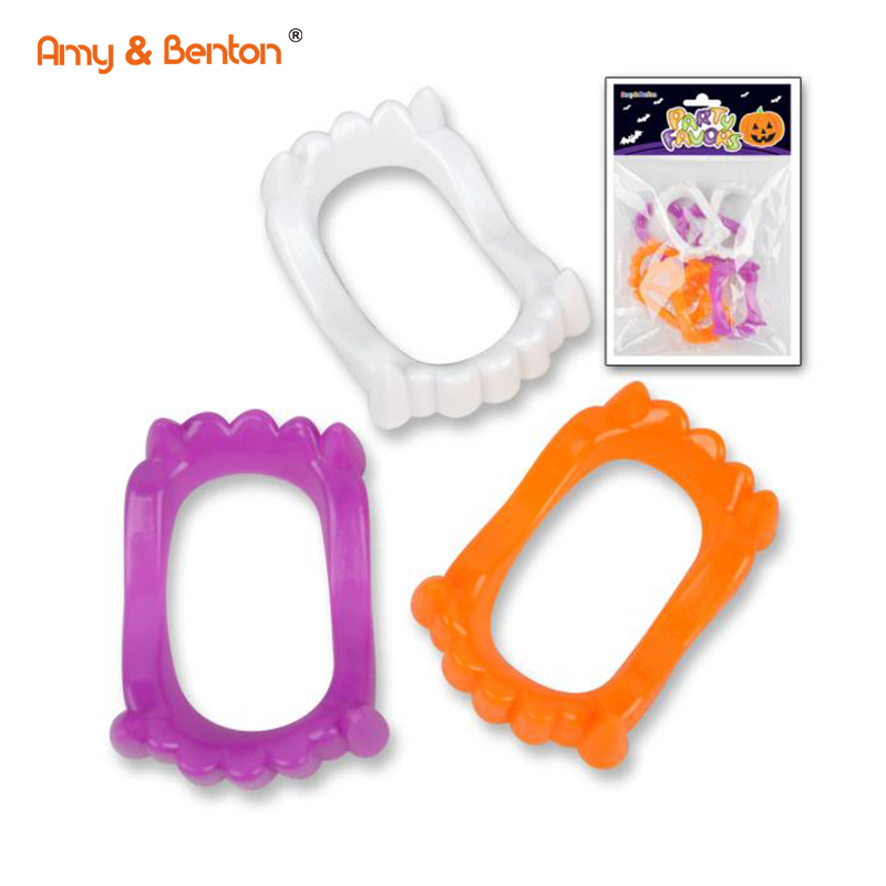 Hot Sale Party Favors Novelty Plastic Halloween Small False Teeth Decoration for kids
