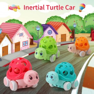 Amy&Benton ສີສັນໜ້າຮັກ Pull Back Turtle Toys Cars Baby Cars Preschool Learning Gift for Boys and Girls