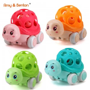 Amy&Benton Cute Colorful Pull Back Turtle Toys Baby Cars சிறுவர் மற்றும் சிறுமிகளுக்கான பாலர் கற்றல் பரிசு