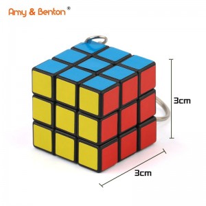 Mini Cube magique 3 × 3, Puzzle, porte-clés, jouets Fidget, sac de fête, remplissage de cadeaux