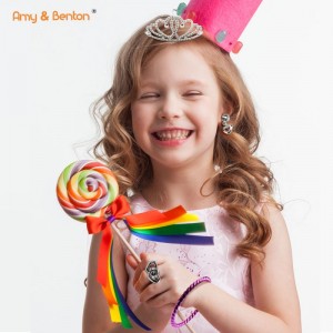 Princess Pretend Toy Girl Ékszerek Öltöztetős Játékkészlet Tartalmazza Koronák Gyűrűk Fülbevalók Hajtűk Karkötők
