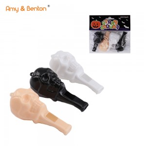 Halloween whistle toy with a quirky look skul design with Hallowmas لاءِ موزون