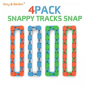 Wacky Tracks Snap and Click Snake Puslespil Stress Relief Fidget Toys