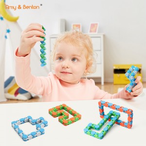 Wacky Tracks Snap uye Dzvanya Nyoka Mapuzzles Stress Relief Fidget Toys