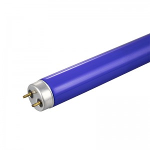 Tubo fluorescente de cor azul natural para barra