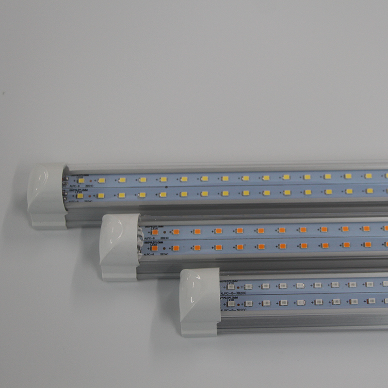 Tubo de luz LED de dobre cara para o cultivo de plantas