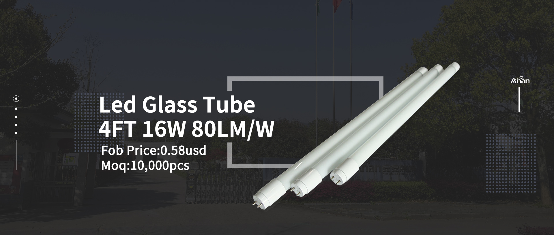 Banner de tubo led 16W