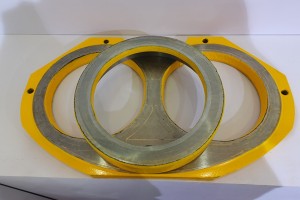 Válvula S de placa de desgaste de óculos Putzmeister