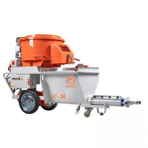 S6 Máquina de pulverización de mortero de tornillo de hormigón Pulverizador Máquina de pulverización de mortero de cemento