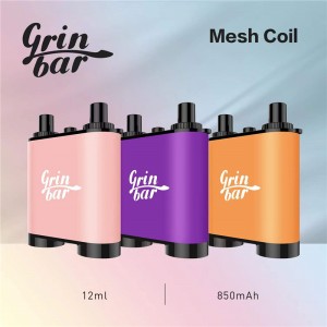 តេឡេស្កុប Grinbar លក់ក្តៅឆ្នាំ 2022 ដែលអាចបញ្ចូលថ្មបាននៃប៊ិច vape 10000 puffs mesh coil