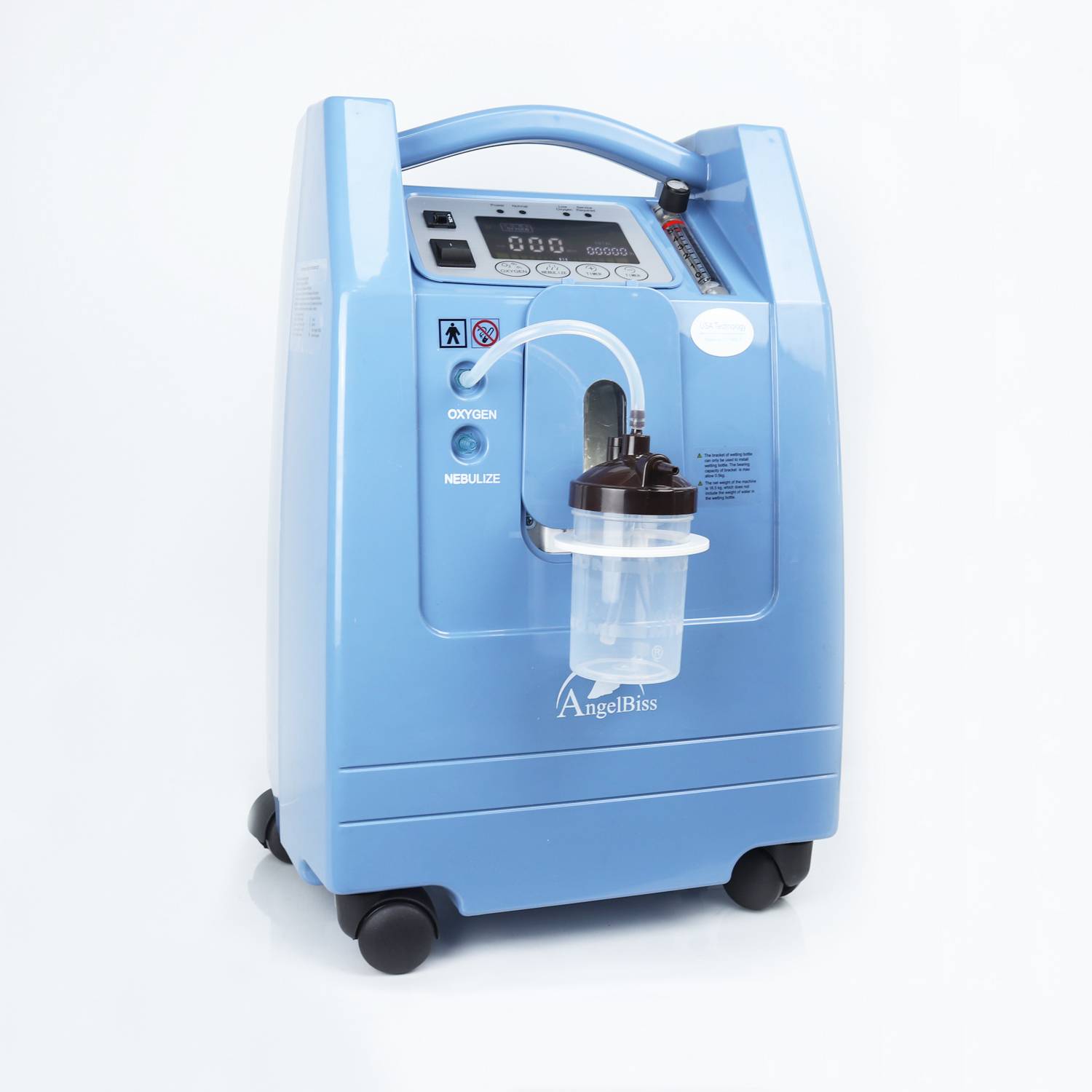 Rechargeable Oxygen Concentrator （AC, DC, Batteries) ANGEL-5SB
