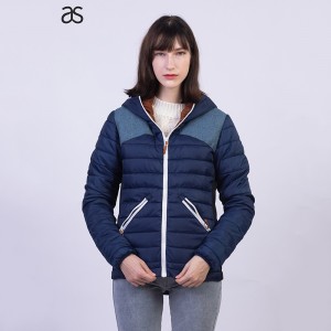 Women’s Winter channel quilted Jacket Warm cotton padded outwear casual windbreaker Coats