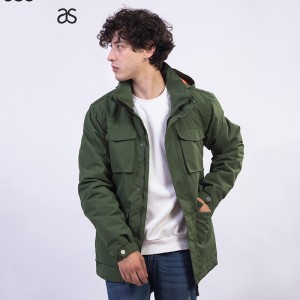Mens Winter Coat Cotton padded Hooded casual Jacket outwear