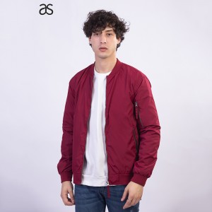 Wholesale China Waistband Coats Factories Pricelist - Men’s woven Bomber Zipper Jacket Male Casual waterproof  – Annecy Studio