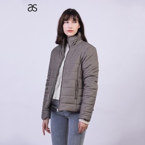 Women’s Woven Classic Padded Winter Outwear Quilted Jacket