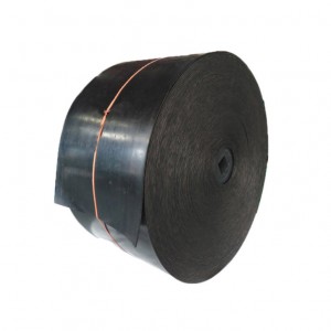 Annilte SBR kauçuk EP 100/150/200/300 düz taşıma bandı siyah Soğuğa dayanıklı / asit ve alkaliye dayanıklı kauçuk taşıma bandı