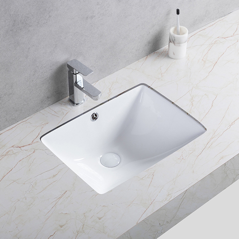 Bathroom Ceramic Square ahaziri n'okpuru Counter Basin Sink