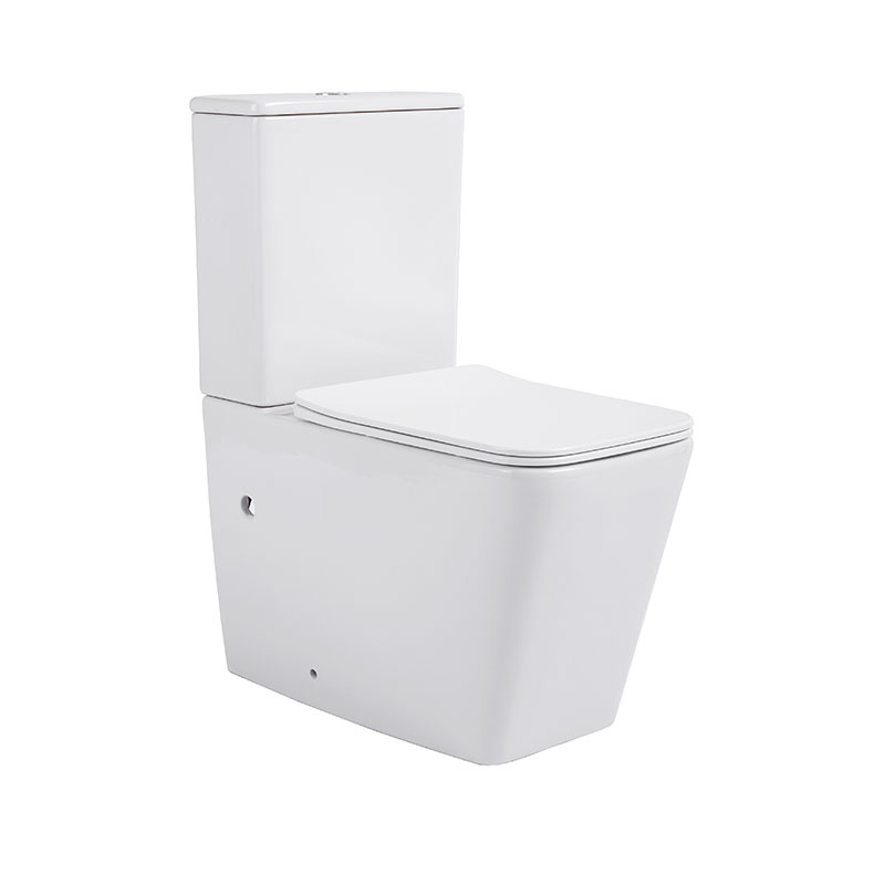 Hot Sale Square Two Piece Floor Mounted Ceramic Banyo Wc Toilet