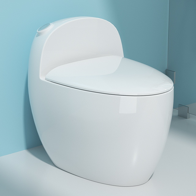 Nowy projekt jednoczęściowej toalety spłukiwanej, porcelanowej toalety z krótkim zbiornikiem