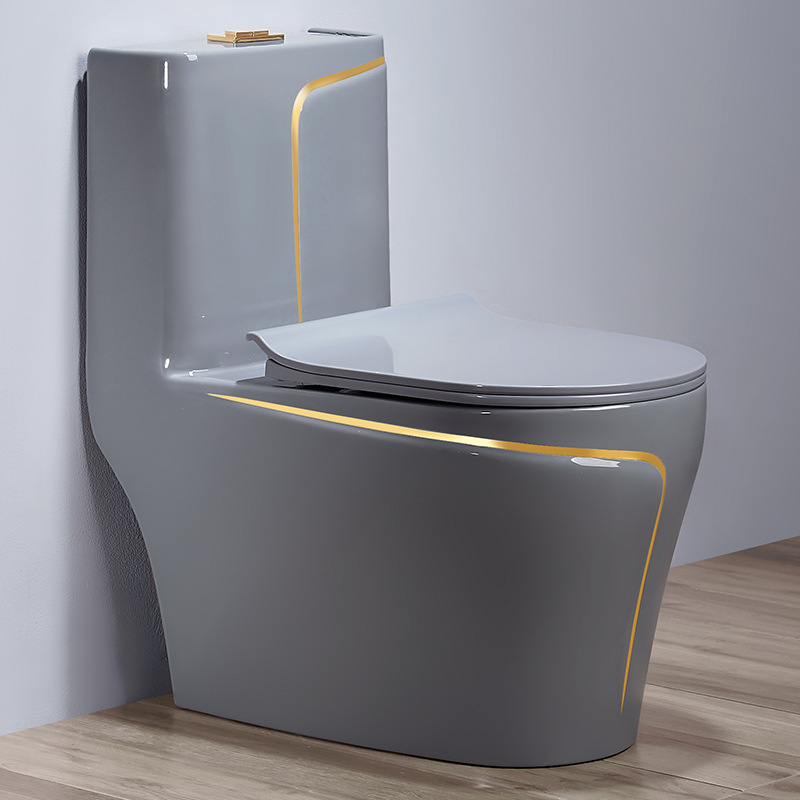 Grey Color Combined Latrina Basin Bathroom Ceramic Commode Water Closet Sanitary Ware Wc Latrina Set