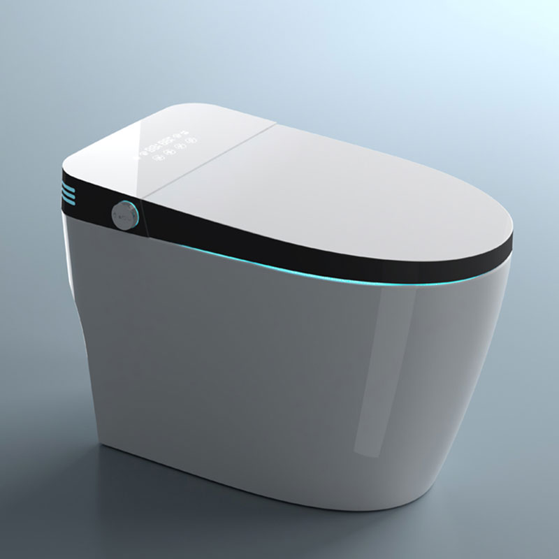 Keramisk inteligent UV-desinfektion golvmonterad smart toalett