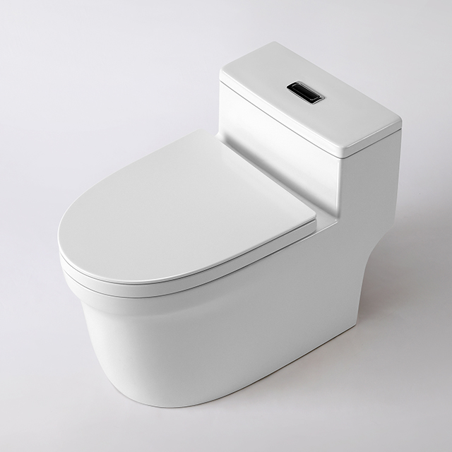 Inodoro De Lujo s Trap Short Single Toilet Ceramic New One Piece Toilet Elongated Bathroom Sanitary Ware WC