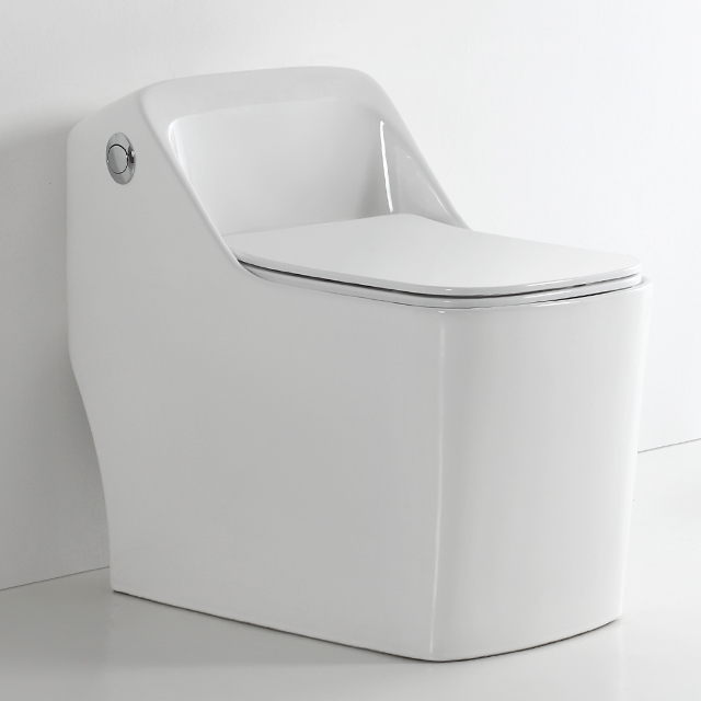 Toiletten Su Dolabı Kare Tek Parça Wc Tuvalet Zemin Montajlı Kısa Gömme Tankı Tek Parça Tuvalet Banyo için
