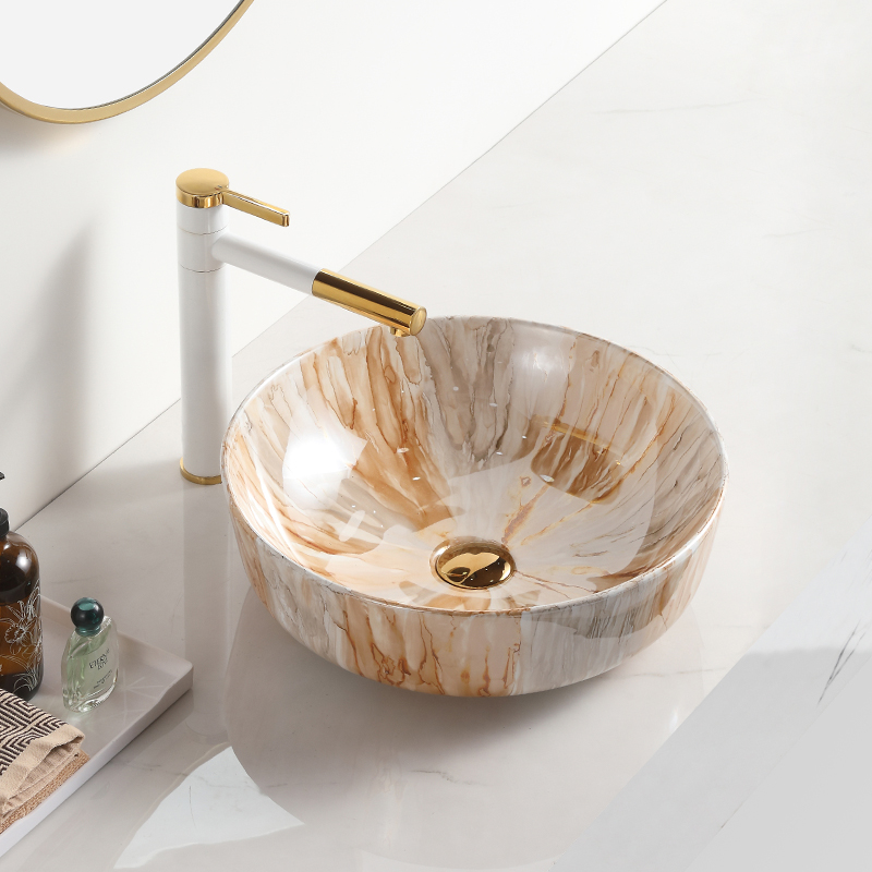 jedhing lavabo anyar glaze nggilap keramik basin vanity dipasang sanitary ware basin