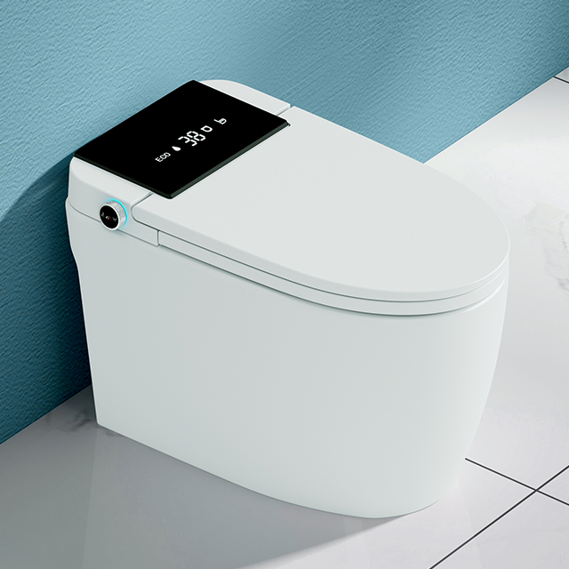 Självrengörande automatisk spolning fjärrkontroll uppvärmd smart toalett
