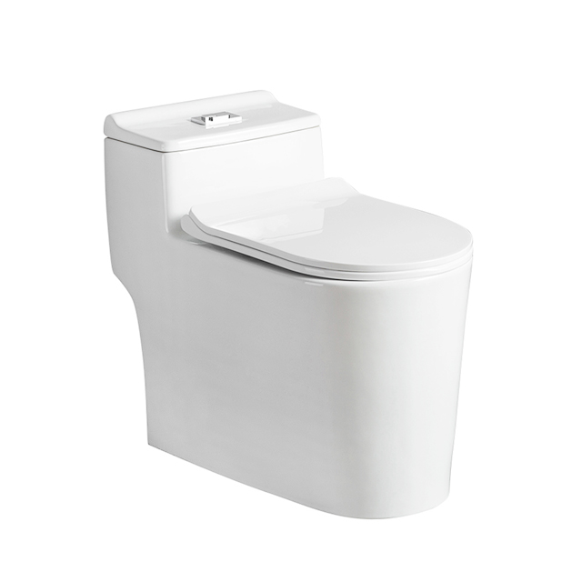 Kvalitné hotelové keramické WC panvica Kúpeľňa sifón splachovacie jednodielne WC
