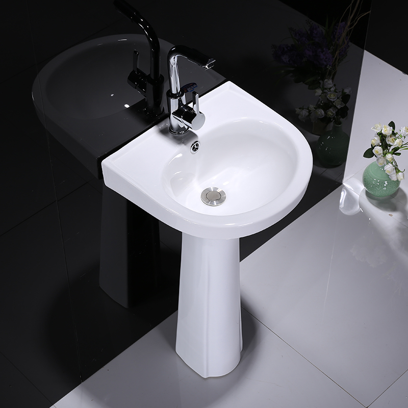 Cheap stone sinks sanitary ware pedestal sink bathroom lavamanos freestanding hand wash basin with good price