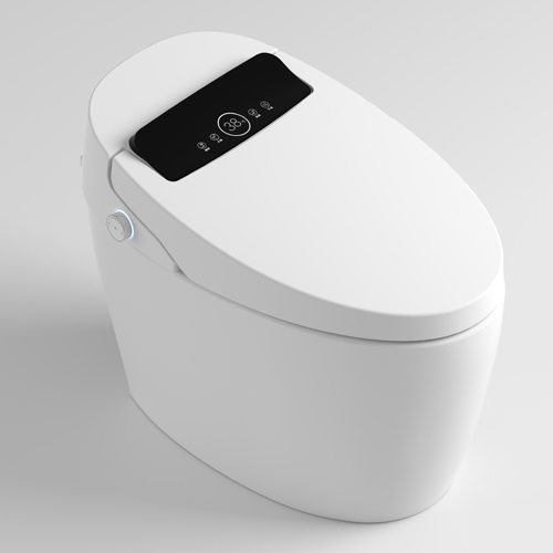 Akıllı tam otomatik koltuklu tuvalet Endüktif seramik akıllı tuvalet