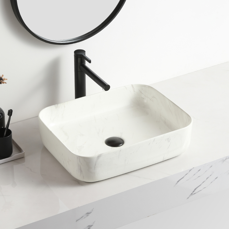 Porcelain Vessel Sink Basin Chaozhou Bathroom Lavabo Wash Basin Sinks White Background