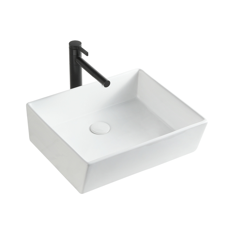 Einzigartiges Design, rechteckiges Aufsatzwaschbecken, Waschbecken aus Keramik für Badezimmer