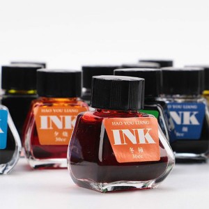 30ml Glass Smooth Writing Fountain Pen Ink Refill School Student Stationery Office Supply Offices 24 Colors