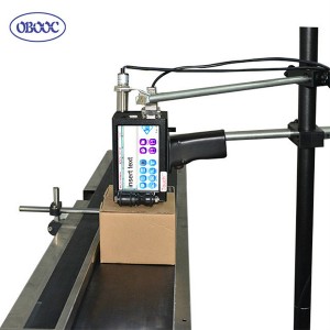 Handheld / Oline Industriedrucker fir Kodéierung a Markéierung op Holz, Metall, Plastik, Kartong