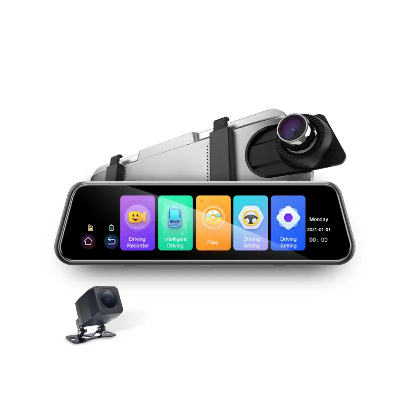 Aoedit AD819 10 Inch Touch Screen 1080P China 4k Mirror Dash Cam Factory