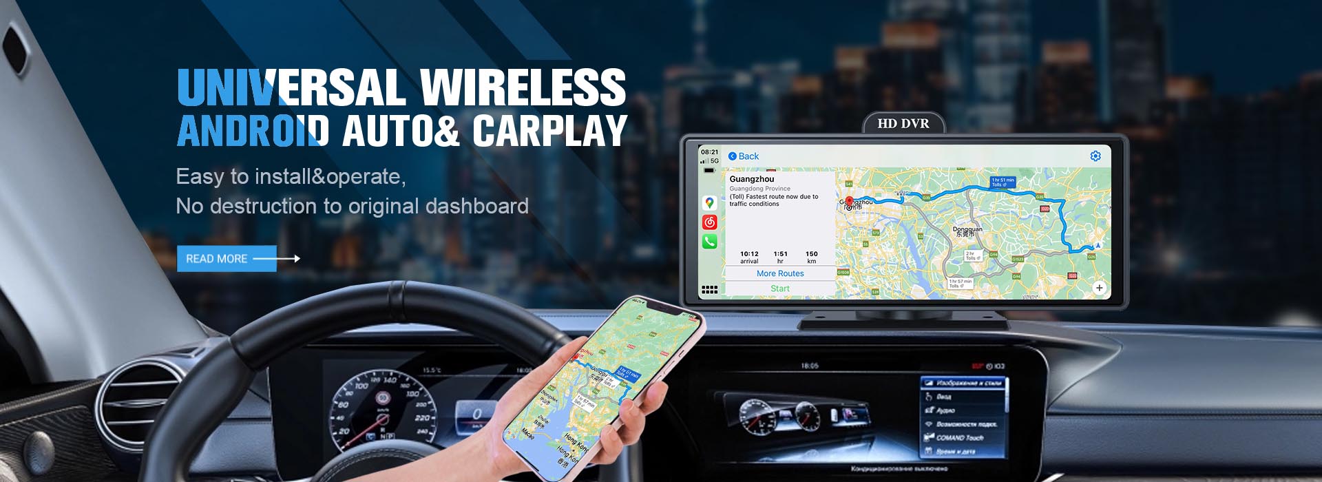 AOEDI 10.26 inch 4K Android Auto Carplay A8