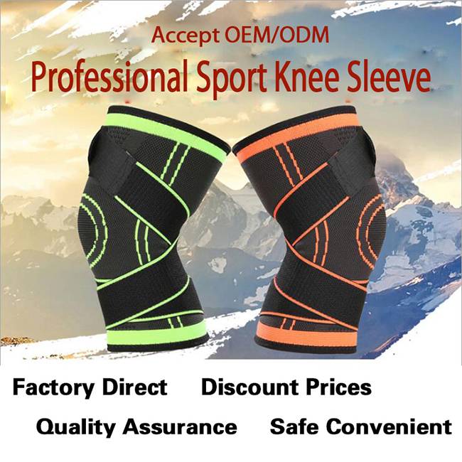 Knee Sleeve Support,Comfortable and Breathable Sport Adjustable non-slip knee Sleeve