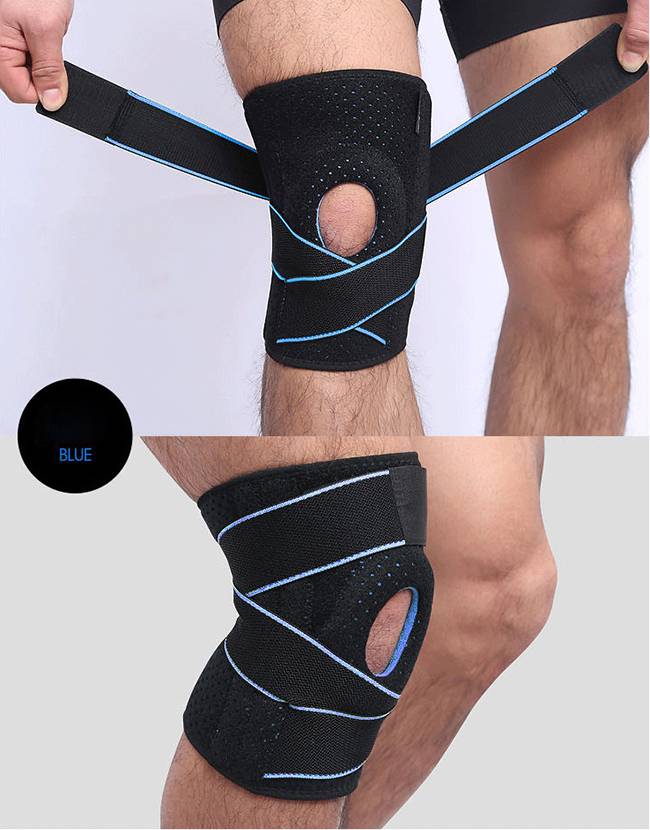 Knee Suppoer Pads، اعليٰ معيار جي اسپورٽ ايڊجسٽبل ۽ سانس لائق گھٹنے سپورٽ پيڊ