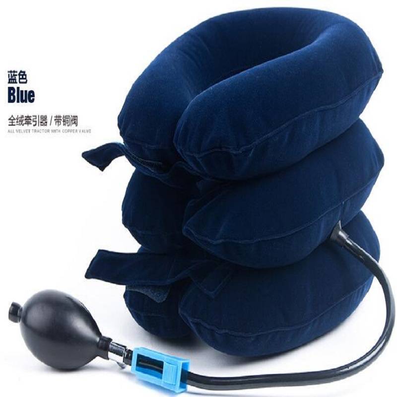 Medical air cervical inflatable neck traction devices