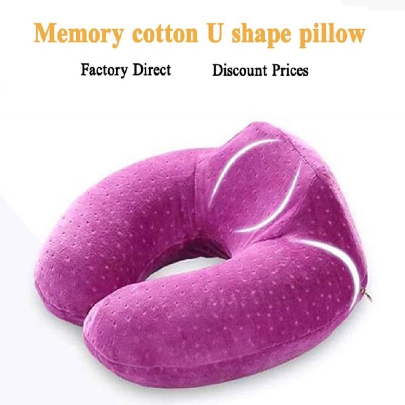 Memory foam soft neck support travel pillow