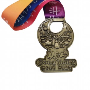 Har qanday tadbirlar, har qanday logotip va o'lchamdagi har qanday guruh uchun moslashtirilgan 3D Metall oltin kumush bronza medal